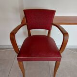Red bridge chair