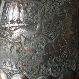 Bougeoir antique en cuivre d'art islamique