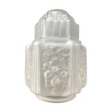 Old frosted glass lampshade suspension ceiling lamp art deco 30 cm