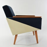 Geometric square armchair