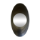 Large oval Italian mirror, modernist, space age design from the 1970s.