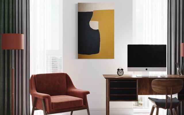 Black ochre paint