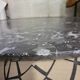 Round table / pedestal table in marble top, Empire period