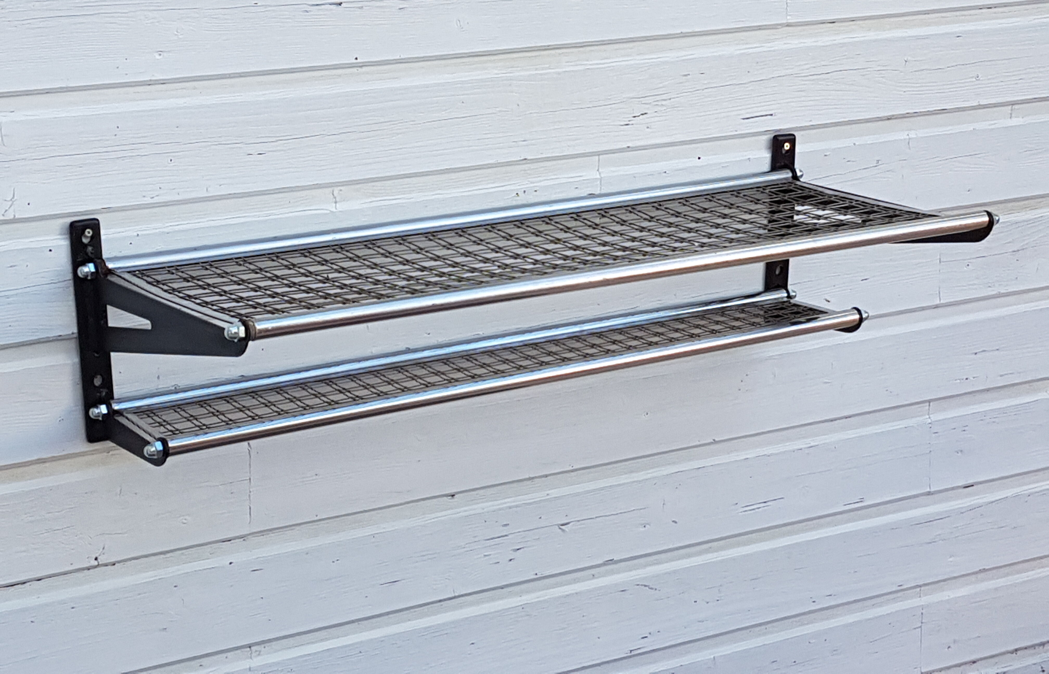 Vintage SNCF Train Baggage Rack Shelf