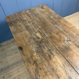 Rustic French oak farmhouse dining table
