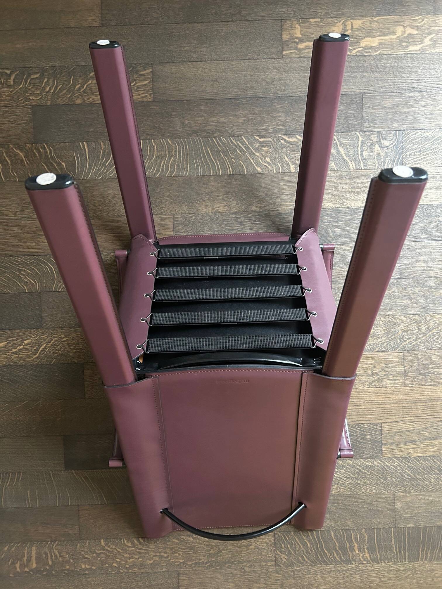 Leather armchair designed by Carlo Bartoli for Matteo Grassi