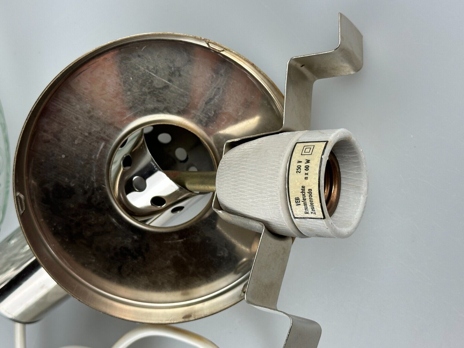 60s 70s VEB hanging lamp ceiling lamp bubble chrome glass space age design