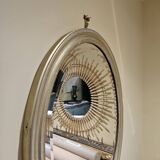 Miroir ovale biseauté