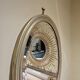 Bevelled oval mirror