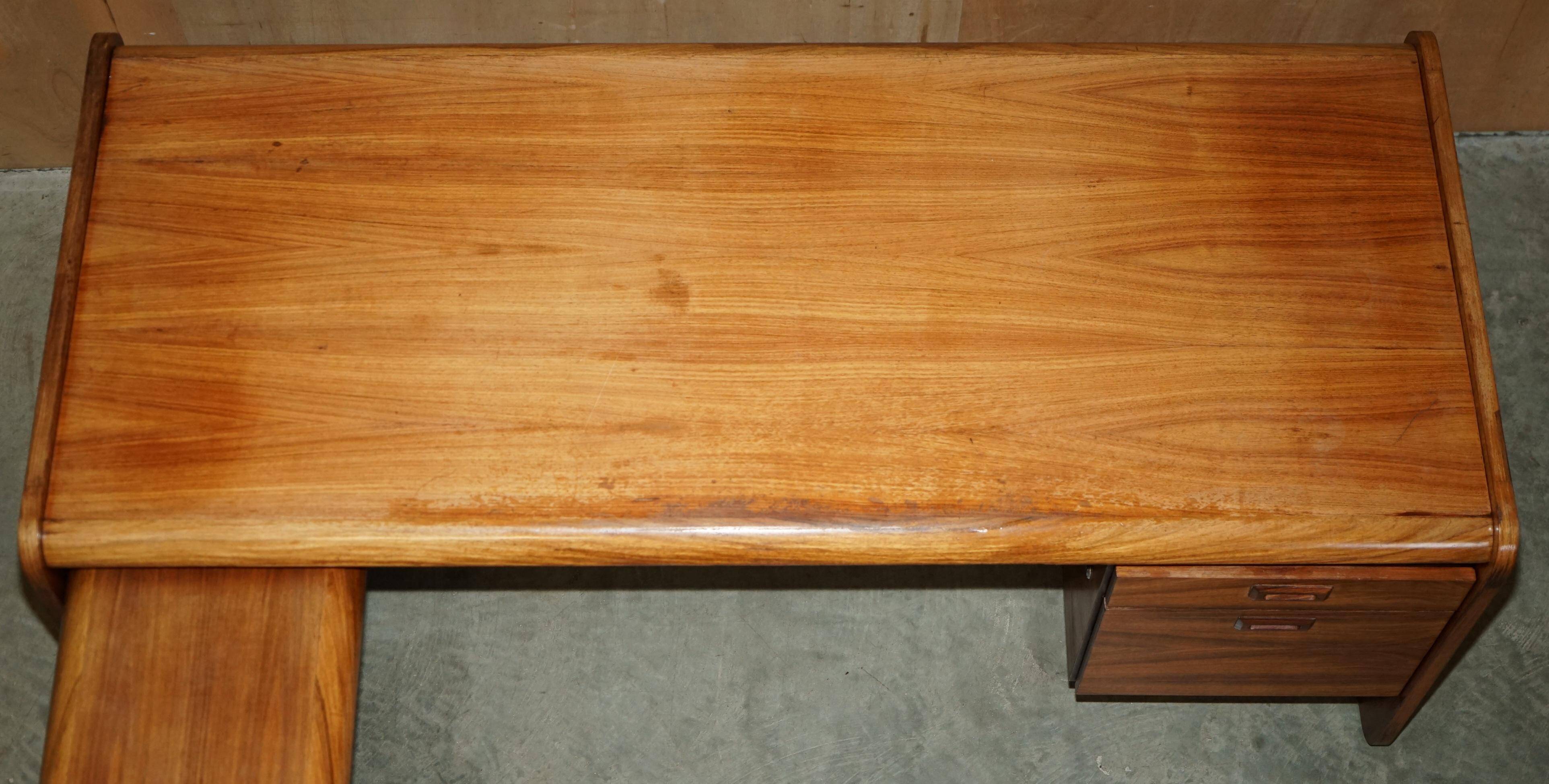 Left corner desk, Brazilian wood, mid-century Danish.