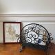Wrought iron magazine rack