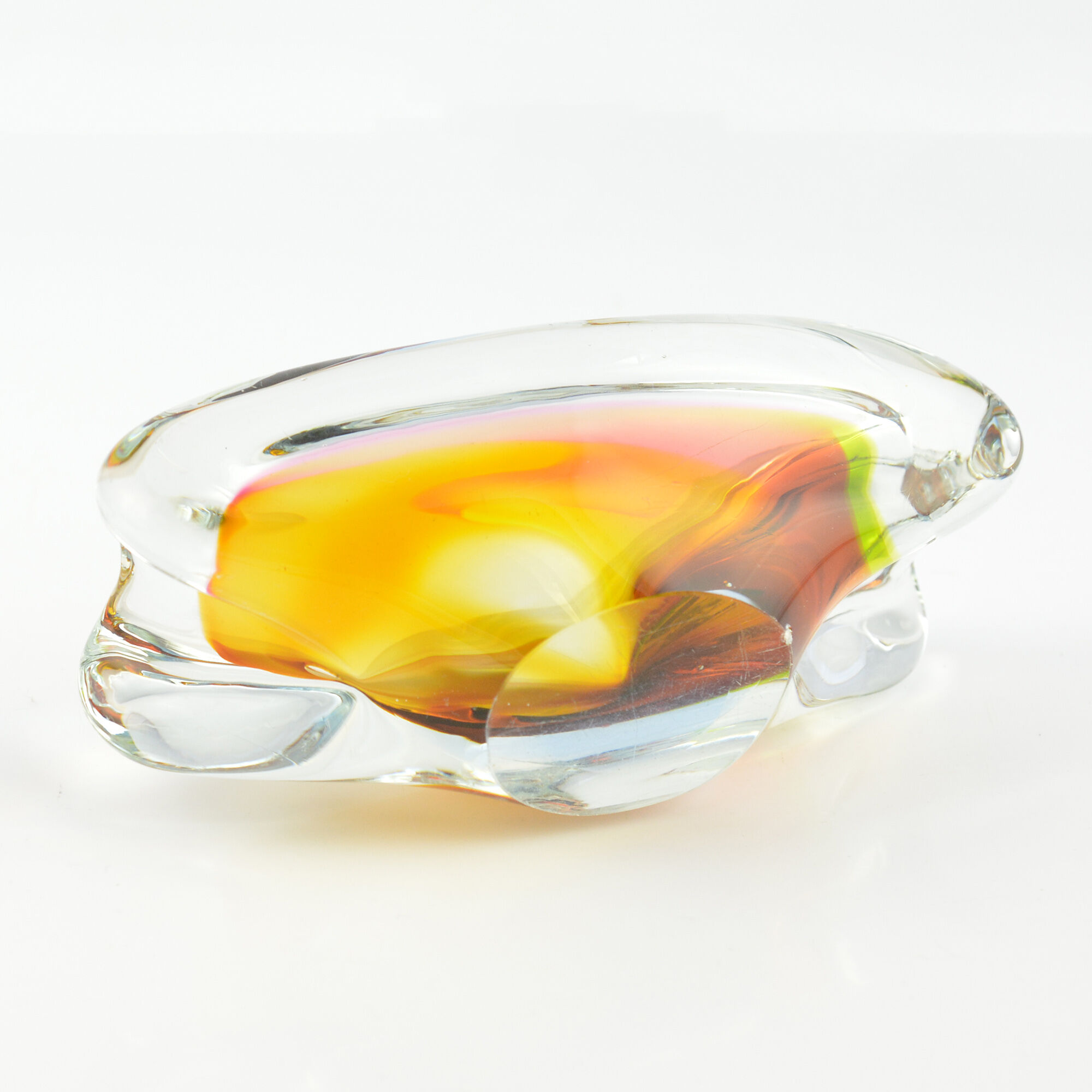 Organic ashtray designed by M. Velíšková, Czechoslovakia of the 1960s