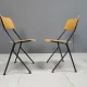 Post modern plywood dining chairs, 1970s