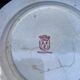 Plate in earthenware from Saint-Amand Snowball