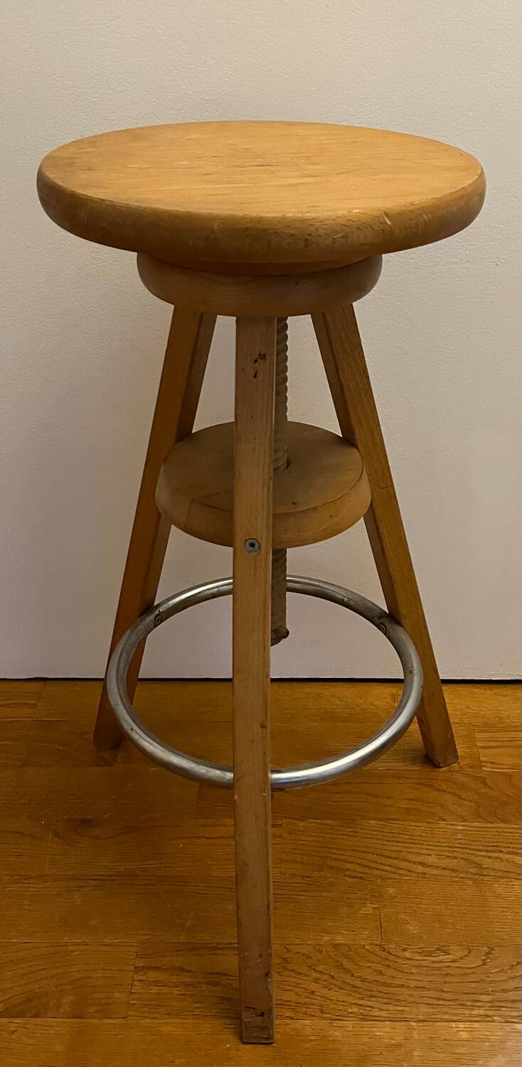 Vintage wooden stool