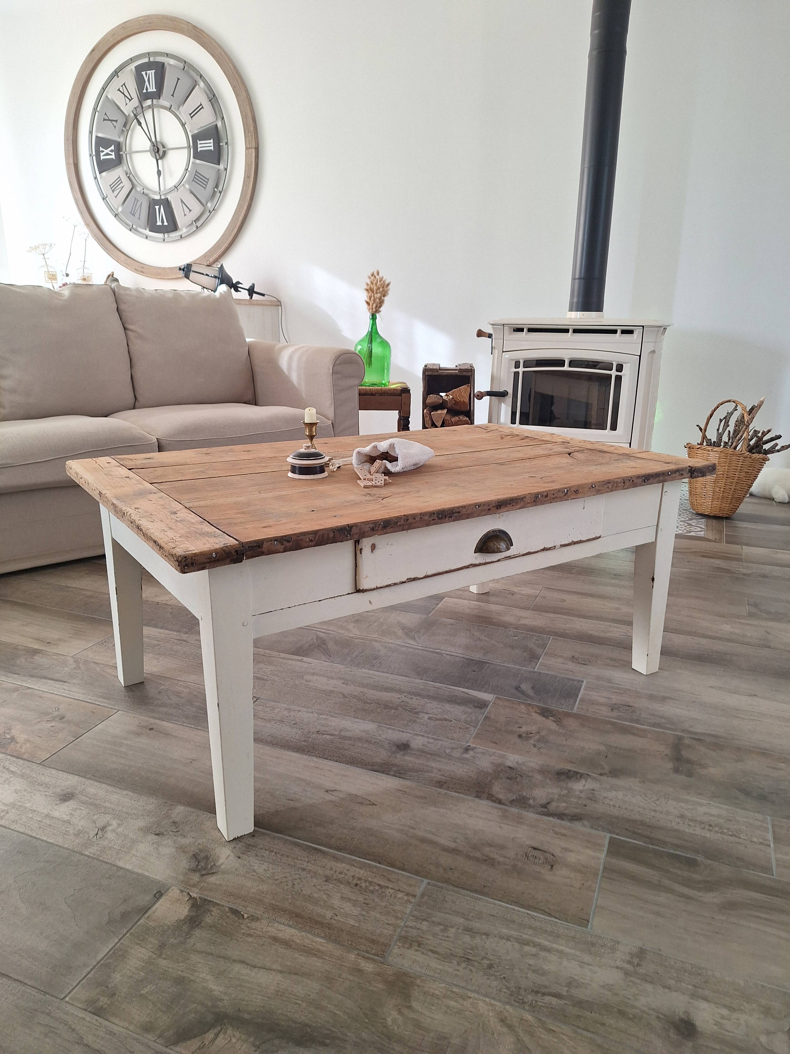 Country farmhouse coffee table