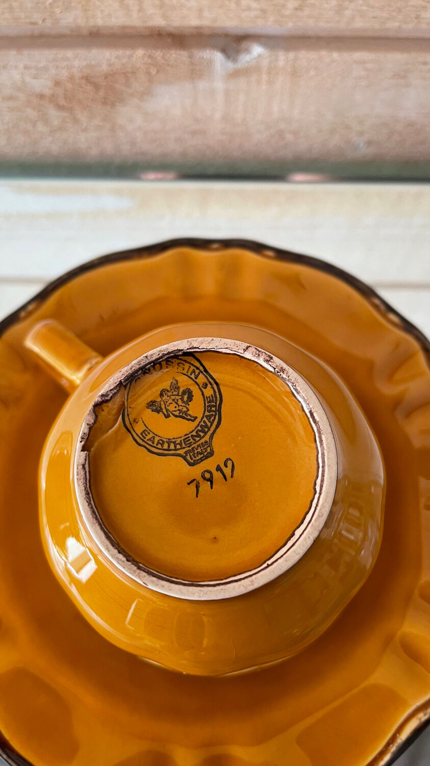 Pagnossin mustard yellow coffee cup