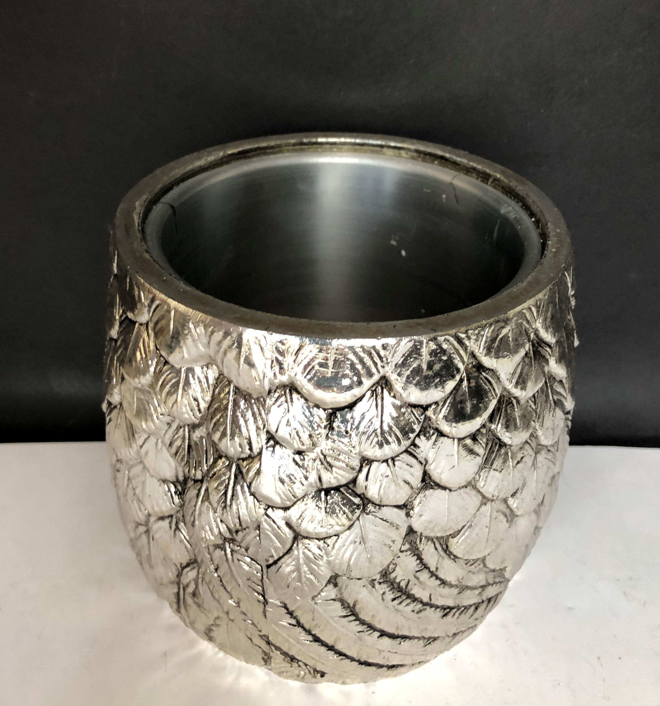 Vintage metal ice bucket
