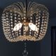 Chandelier crystal stamp basket