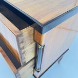 Biedermeier Chest of Drawers in Ebonized & Gilded Cherry Wood, Franconia, 1820s