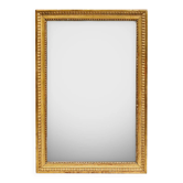 Louis XVI style rectangular mirror with foxed glass