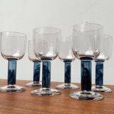 German wine glasses by Regina Kaufmann for Glashagen Hütte, set of 6.