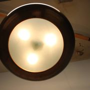 Large Art Deco Copper UFO Hanging Lamp, Czechoslovakia, 1930s