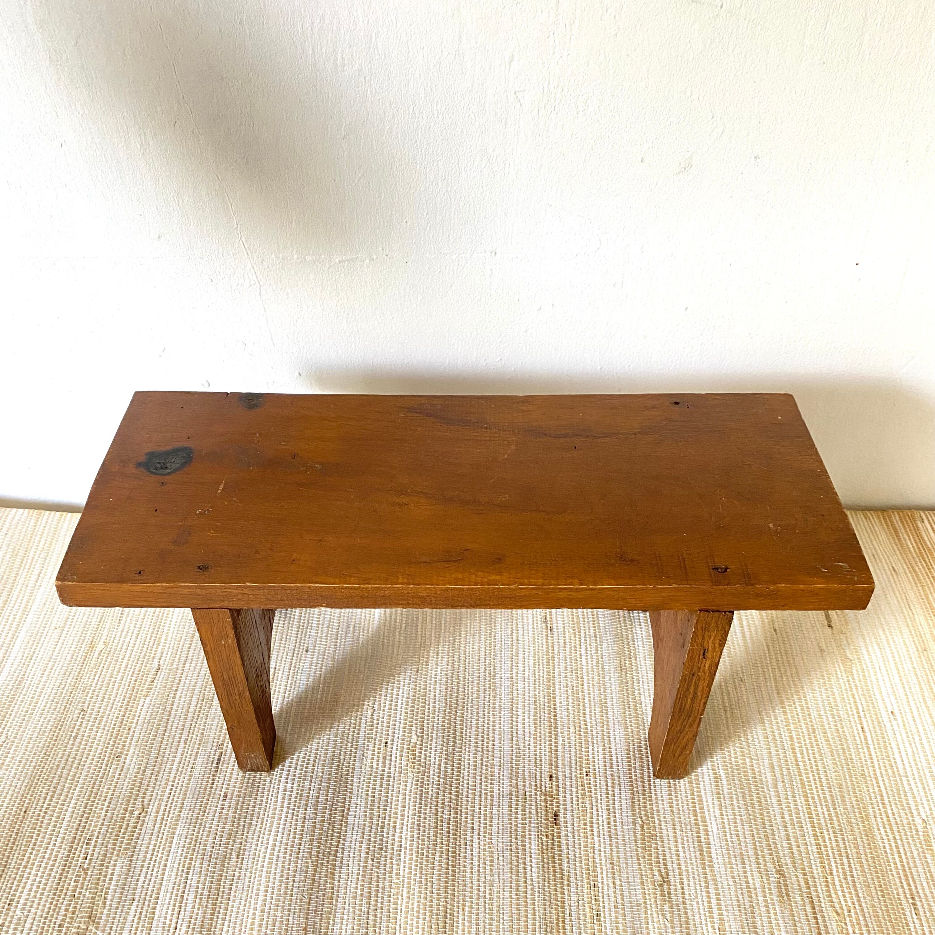 Low stool or wooden plant holder