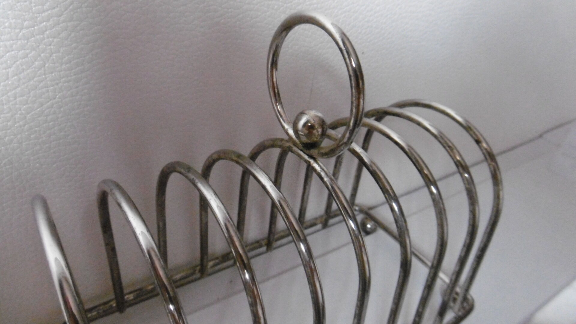 Silver metal toast door