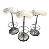 3 tabourets vintage Étienne Fermigier – MIRIMA – circa 1975