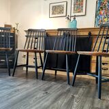 Series of 4 Scandinavian chairs