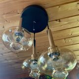 Chandelier, Ceiling light, Cascade pendant light, Design "RAAK", 70s