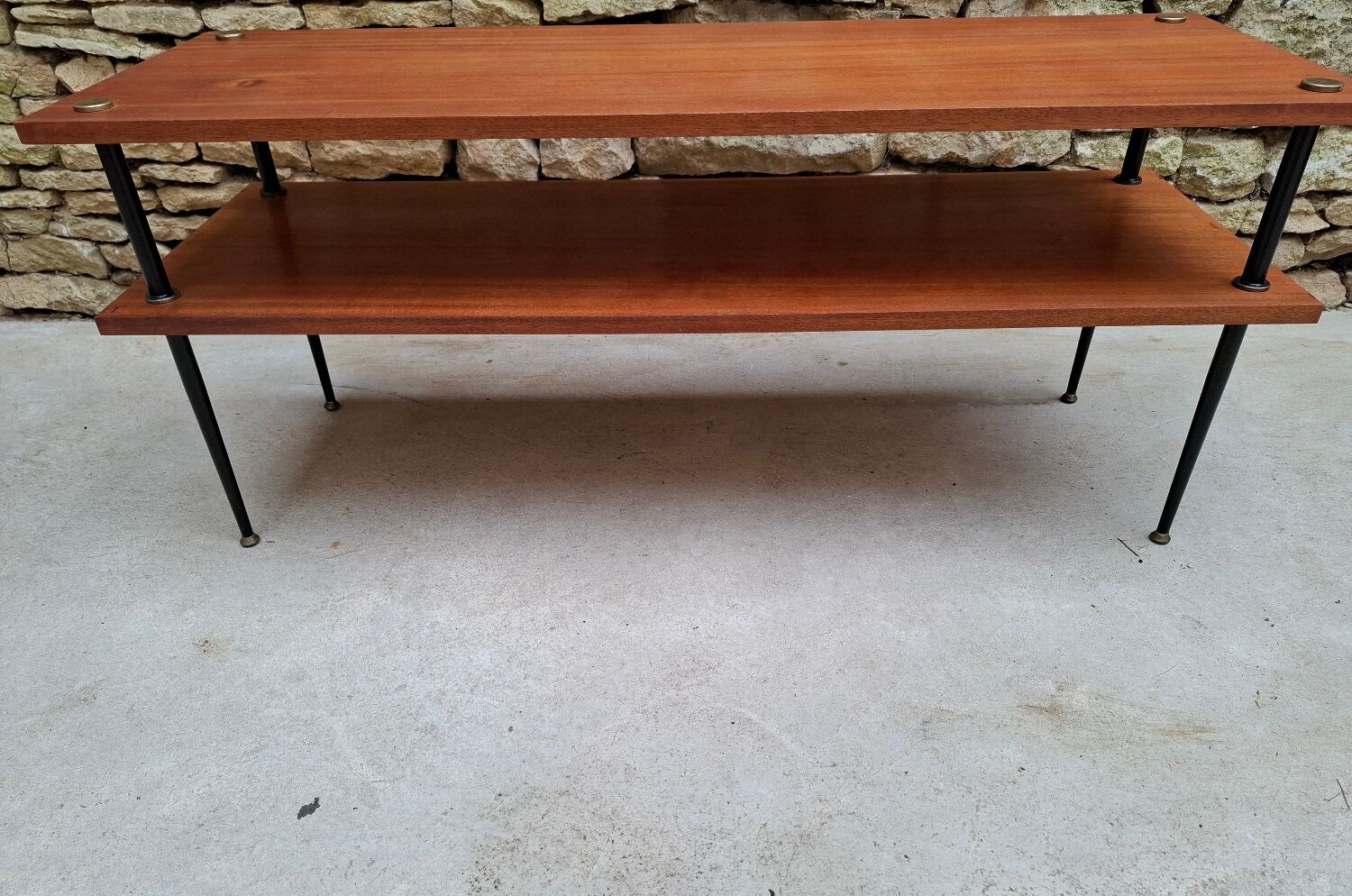 Coffee table with two tiers