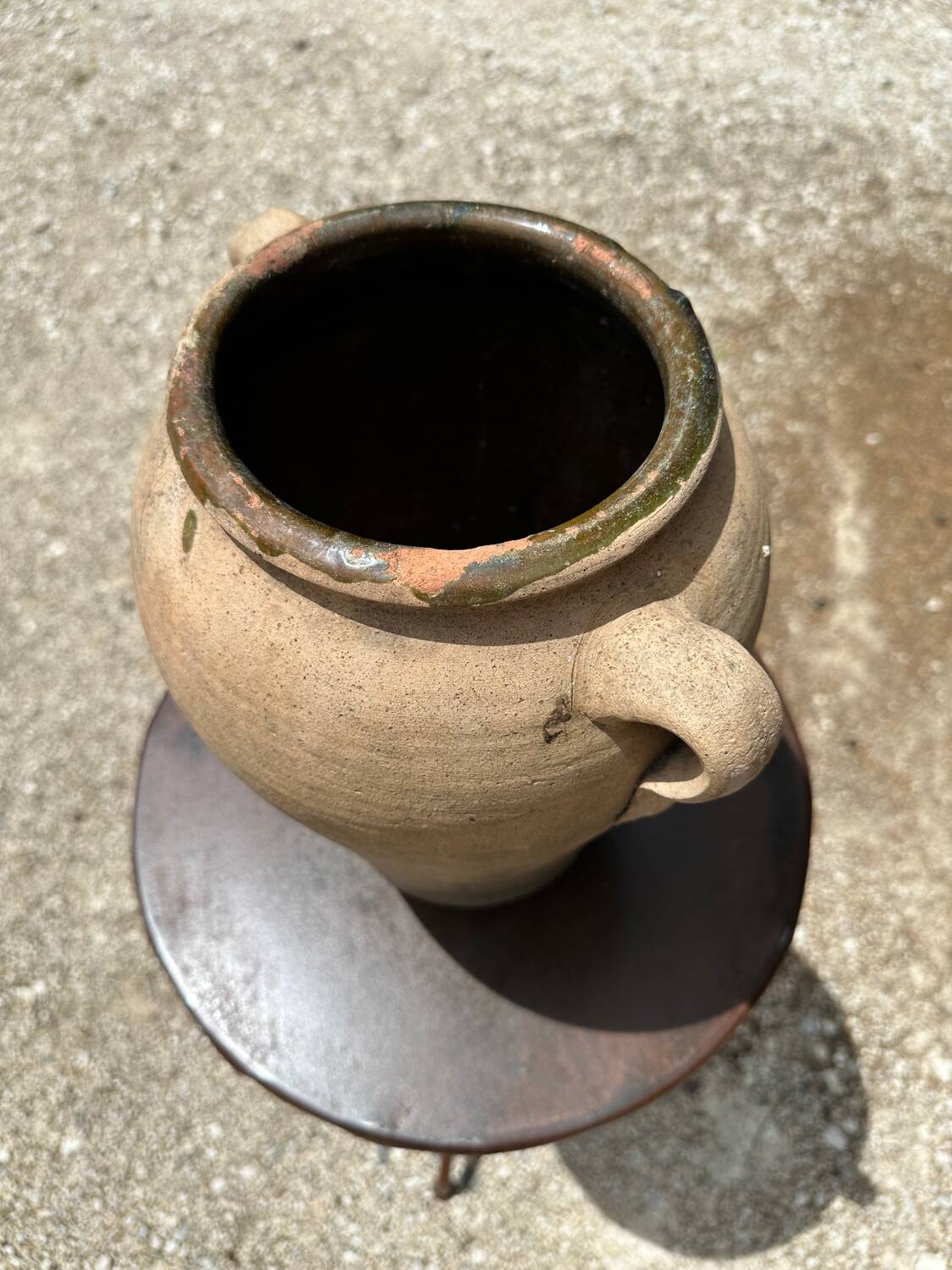 Terracotta pottery jar