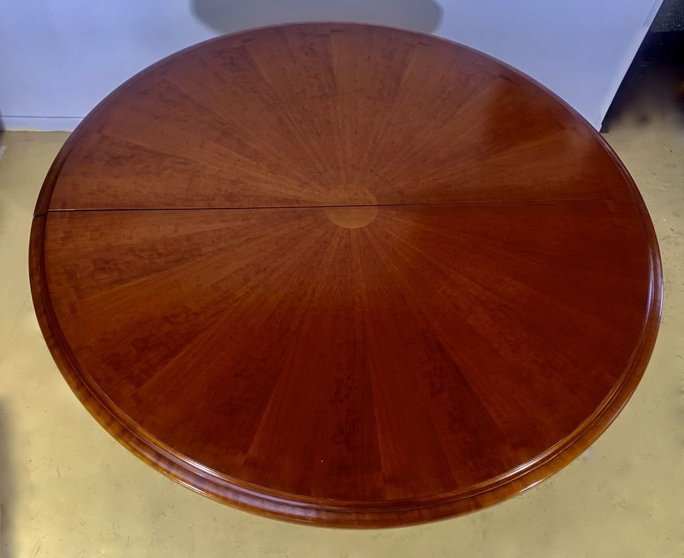 Table ronde ou ovale art déco avec rallonge estampillée grange 1960 ...