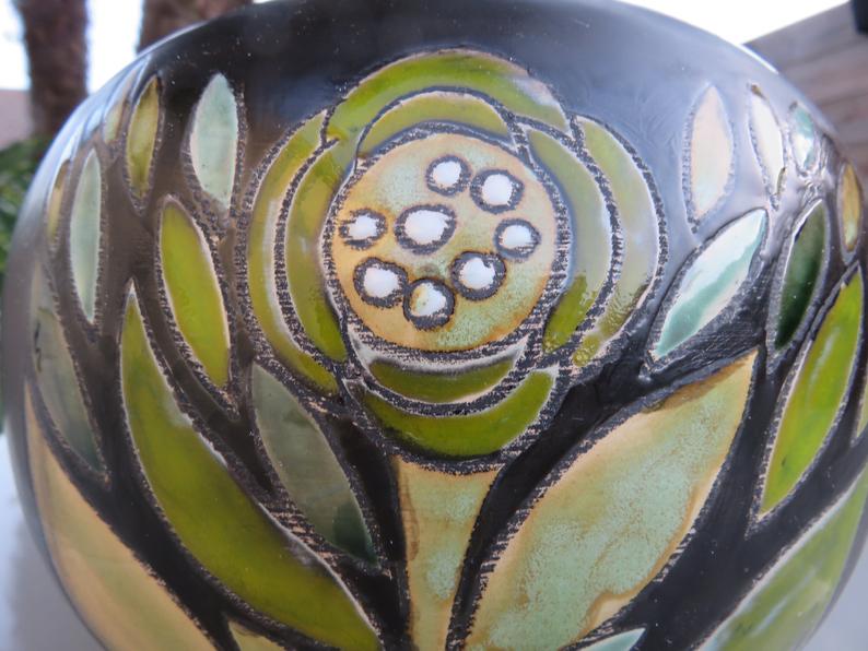 Ceramic ball vase 1960s