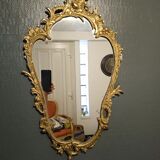 Old gilded bronze mirror, 68x38 cm