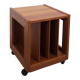 Meuble en teck LP sur roulettes, table d'appoint, table de nuit, armoire 1