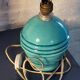 Pied de lampe boule turquoise