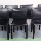 Set of 6 De Couro chairs
