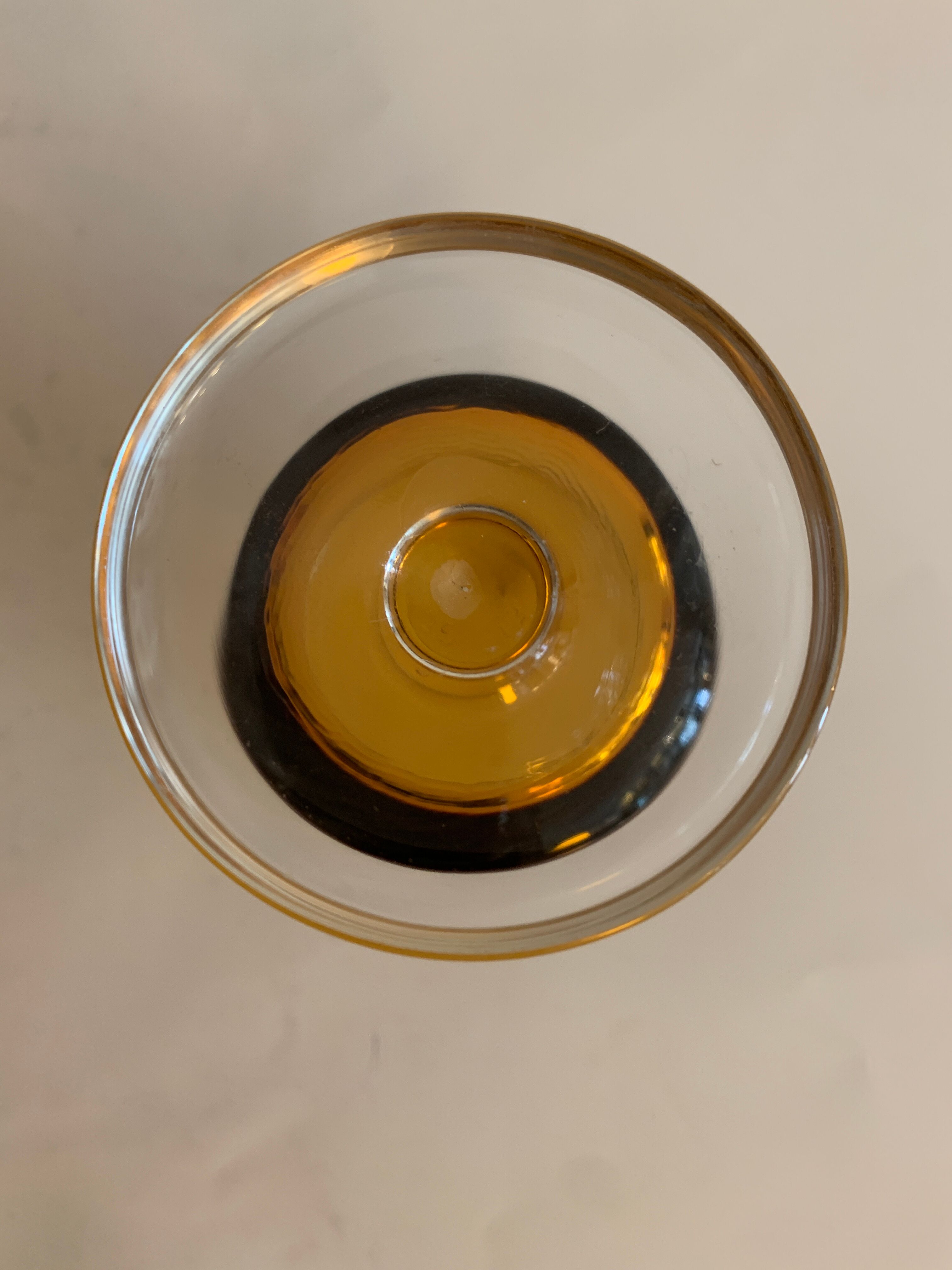 8 orange-yellow glasses Luminarc France