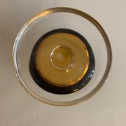 8 orange-yellow glasses Luminarc France