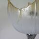 Lamp "space age". glass reflector, metal base. Circa 1970