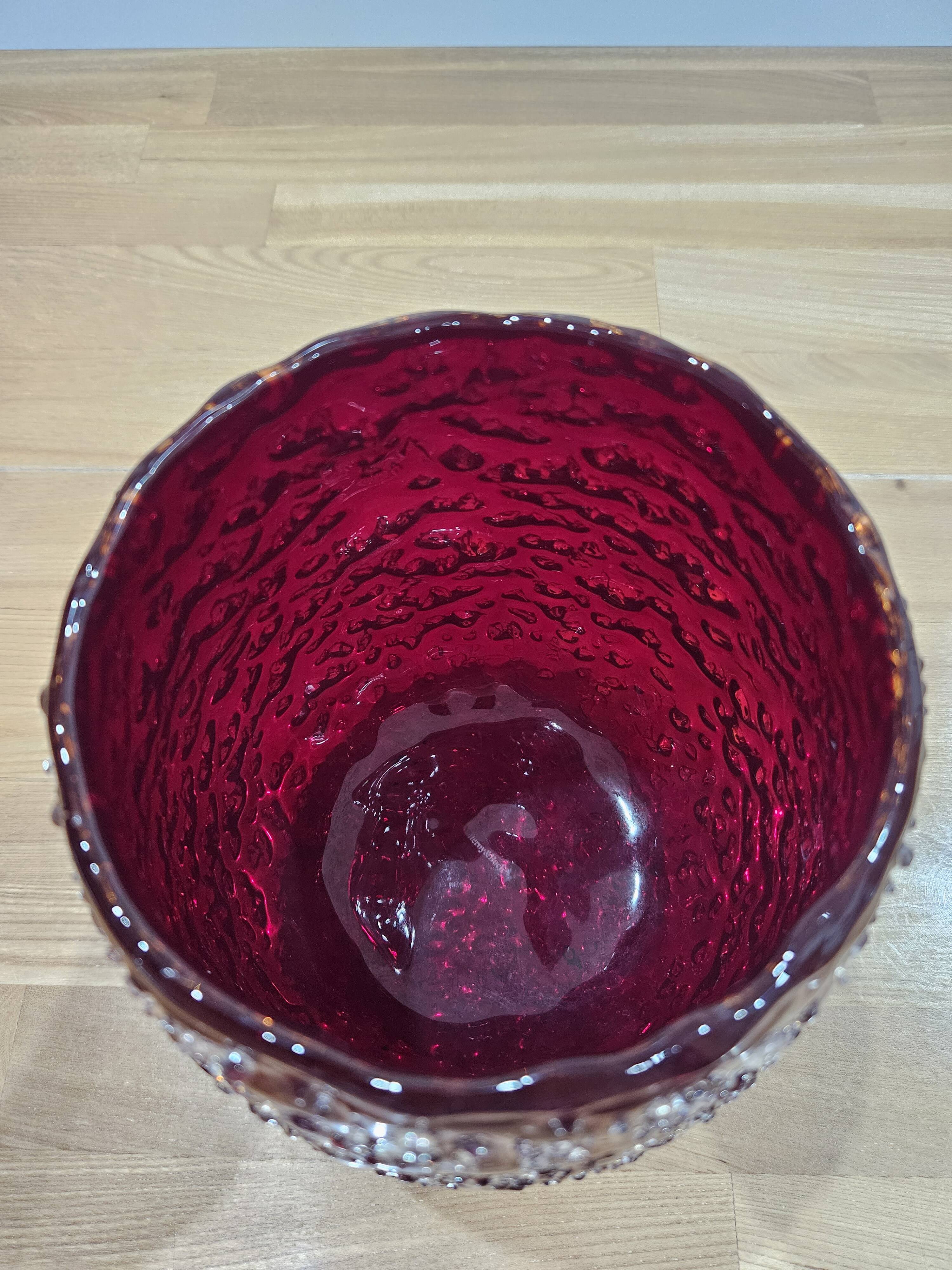 Exclusive Villeroy & Boch Lantern/Candle Holder "ICE" – Ruby Red