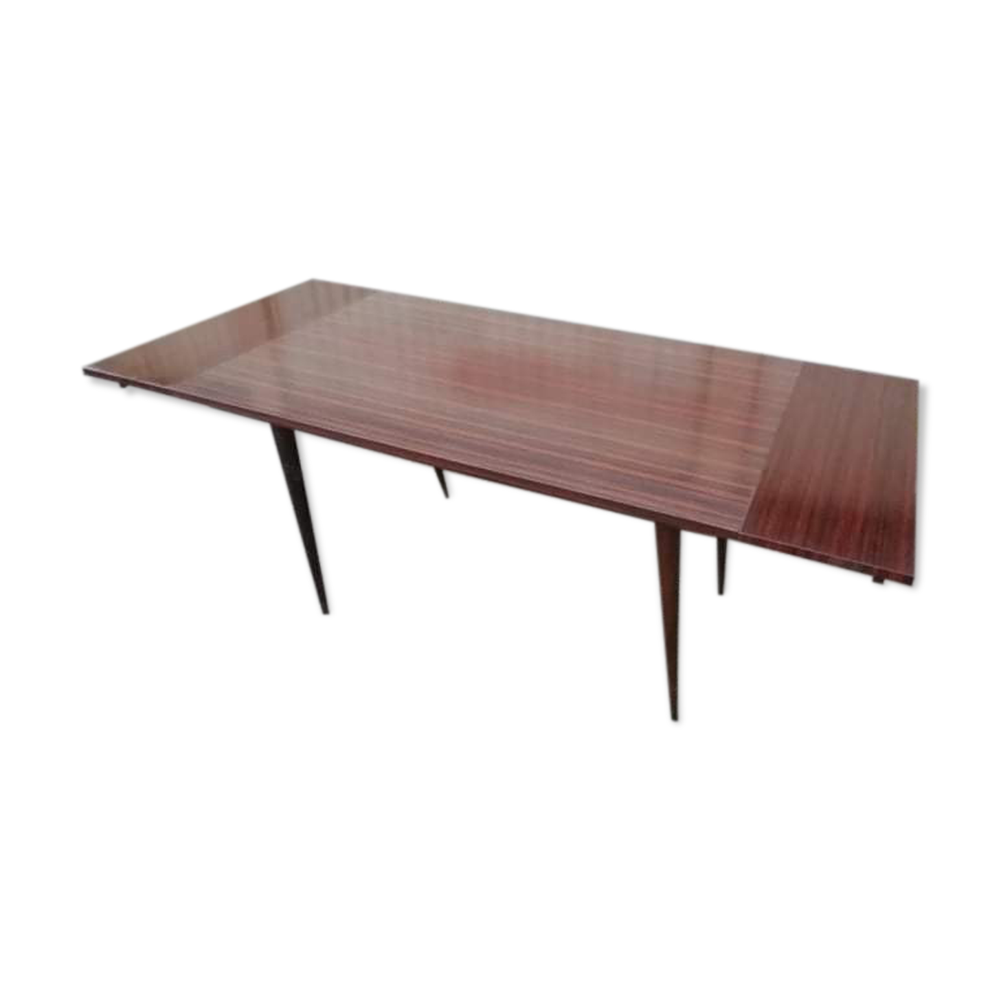 Table formica Mahogany macassar vintage 1960