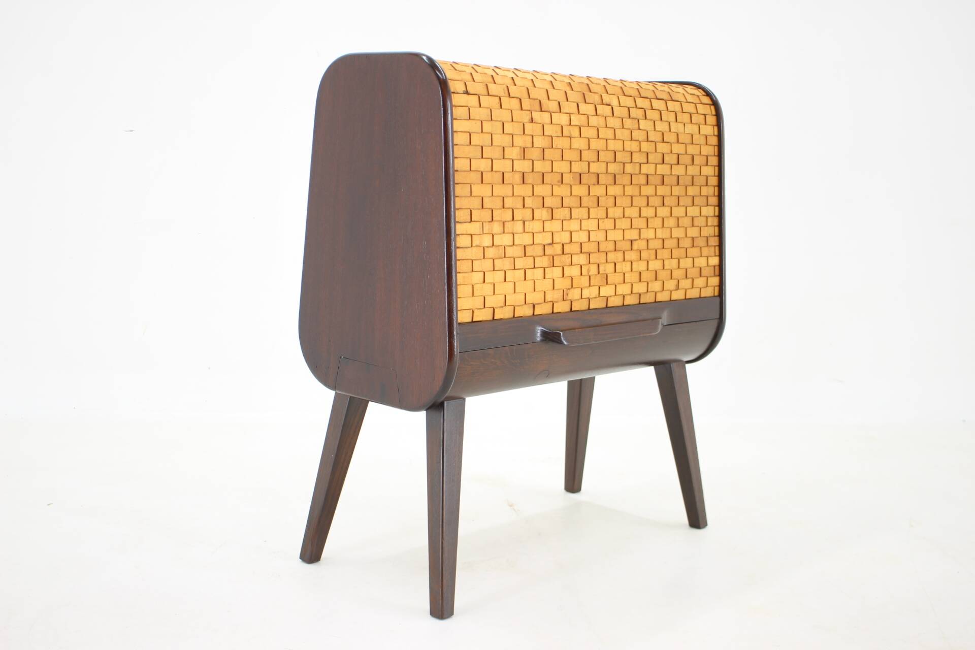 1950s Rare Wooden Bar Cabinet ,Czechoslovakia