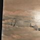 Painting painting oil on panel landscape mountain snow