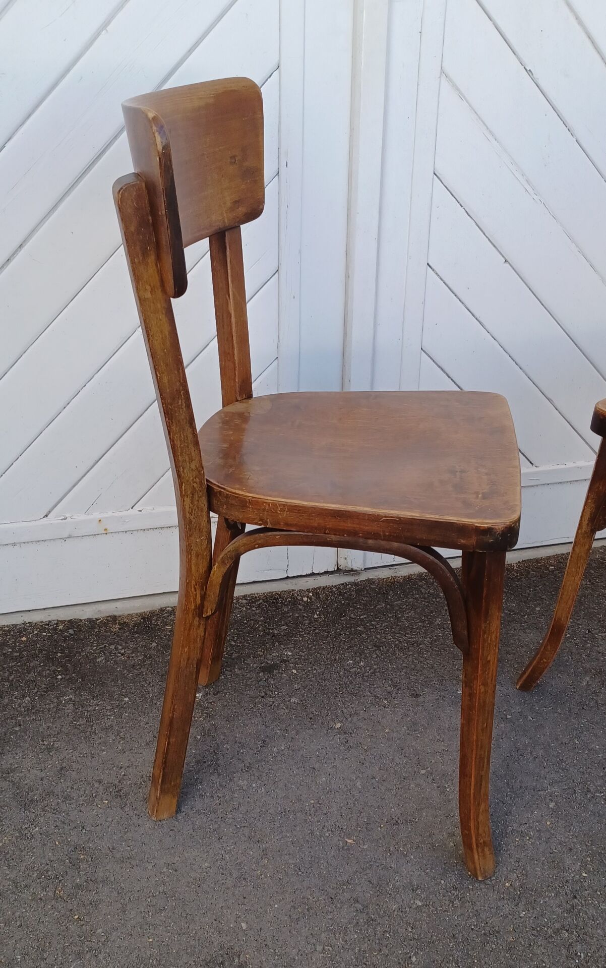 Pair of Baumann bistro chairs
