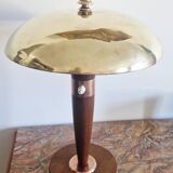 Art Deco style articulated lamp - Wood and brass - 1930s period