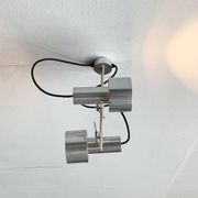 Mid-century minimalist double chandeliers FA2 by Peter Nelson for Architectural Lighting Company, England, 1960s, set of 2.
